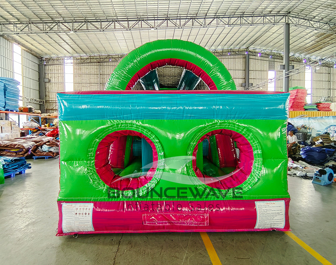 46ft Glow Rider Hybrid Wet/Dry Inflatable Obstacle Course