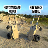 48V Diamondback Motorized Dolly with Winch for Inflatables - BounceWave Inflatable Sales