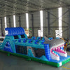 50ft Shark Attack Wet/Dry Inflatable Obstacle Course - BounceWave Inflatable Sales