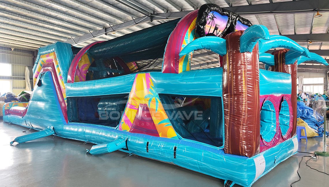 53ft XL Island Flow Hybrid Inflatable Obstacle Course