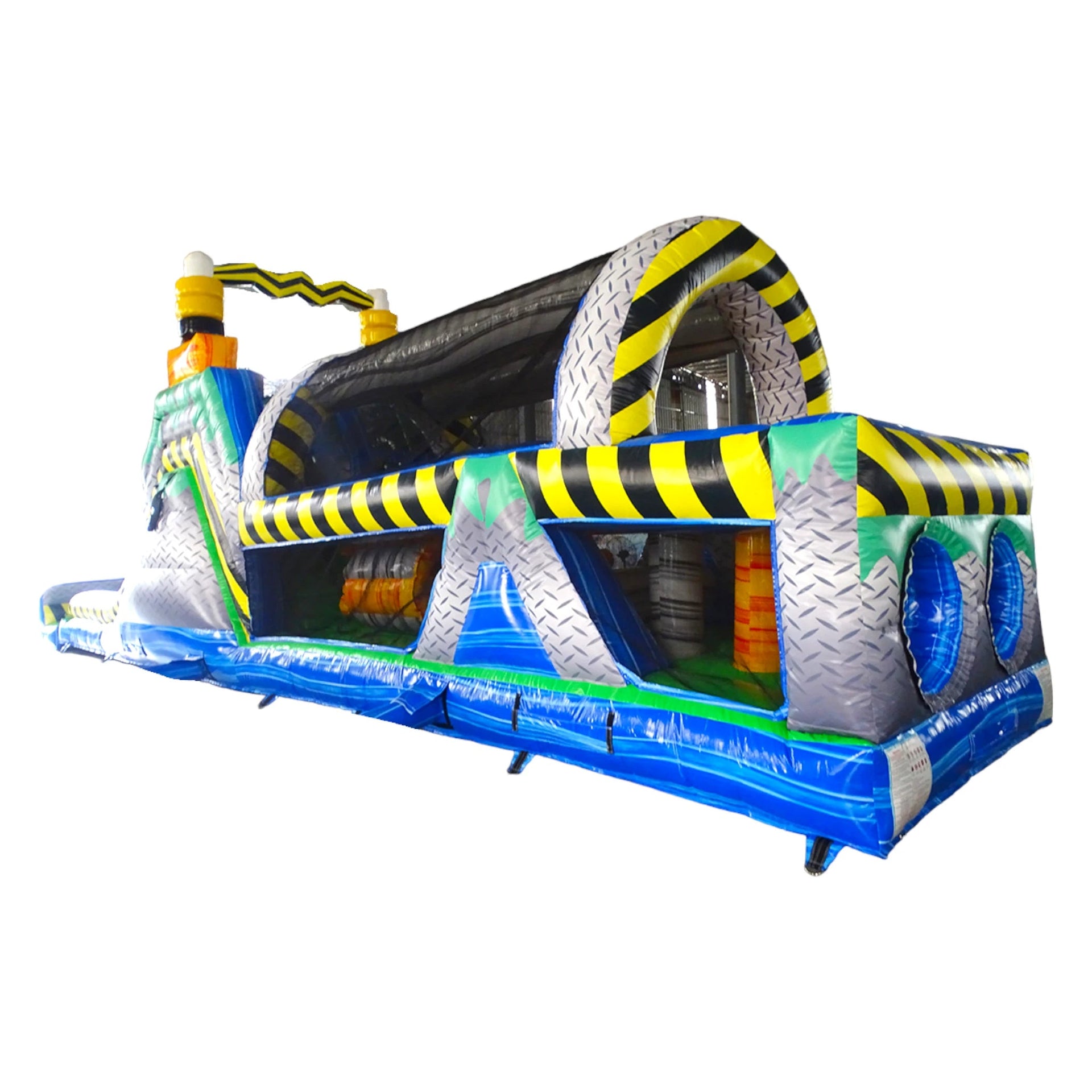 53ft XL Radioactive Run Hybrid Inflatable Obstacle Course