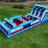 62ft Baja Triple Lane 2 - Piece Wet/Dry Inflatable Obstacle Course - BounceWave Inflatable Sales