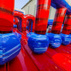 62ft Baja Triple Lane 2 - Piece Wet/Dry Inflatable Obstacle Course - BounceWave Inflatable Sales