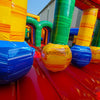 62ft Euro Marble Triple Lane 2 - Piece Wet/Dry Inflatable Obstacle Course - BounceWave Inflatable Sales