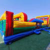 62ft Euro Marble Triple Lane 2 - Piece Wet/Dry Inflatable Obstacle Course - BounceWave Inflatable Sales