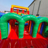 62ft Euro Marble Triple Lane 2 - Piece Wet/Dry Inflatable Obstacle Course - BounceWave Inflatable Sales