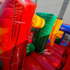 62ft Euro Marble Triple Lane 2 - Piece Wet/Dry Inflatable Obstacle Course - BounceWave Inflatable Sales