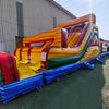 62ft Euro Marble Triple Lane 2 - Piece Wet/Dry Inflatable Obstacle Course - BounceWave Inflatable Sales