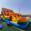 62ft Euro Marble Triple Lane 2 - Piece Wet/Dry Inflatable Obstacle Course - BounceWave Inflatable Sales