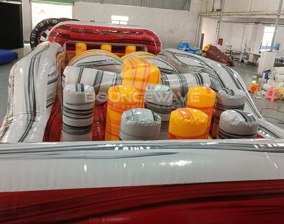 62ft Fire Island 2-Piece Wet/Dry Inflatable Obstacle Course