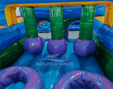62ft Goombay 2 - Piece Wet/Dry Inflatable Obstacle Course - BounceWave Inflatable Sales