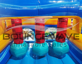 62ft Rip Tide 2-Piece Wet/Dry Inflatable Obstacle Course - BounceWave Inflatable Sales