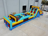 62ft Tropic Shock 2 - Piece Wet/Dry Inflatable Obstacle Course - BounceWave Inflatable Sales