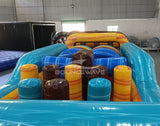 62ft Tropic Shock 2 - Piece Wet/Dry Inflatable Obstacle Course - BounceWave Inflatable Sales