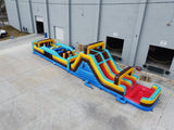 62ft Tropic Shock 2 - Piece Wet/Dry Inflatable Obstacle Course - BounceWave Inflatable Sales