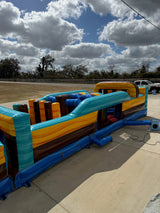 62ft Tropic Shock 2 - Piece Wet/Dry Inflatable Obstacle Course - BounceWave Inflatable Sales