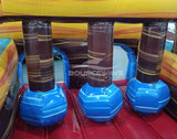 62ft Tropic Shock 2 - Piece Wet/Dry Inflatable Obstacle Course - BounceWave Inflatable Sales