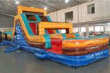 62ft Tropic Shock 2 - Piece Wet/Dry Inflatable Obstacle Course - BounceWave Inflatable Sales
