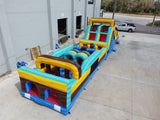 62ft Tropic Shock 2 - Piece Wet/Dry Inflatable Obstacle Course - BounceWave Inflatable Sales