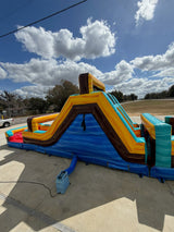 62ft Tropic Shock 2 - Piece Wet/Dry Inflatable Obstacle Course - BounceWave Inflatable Sales