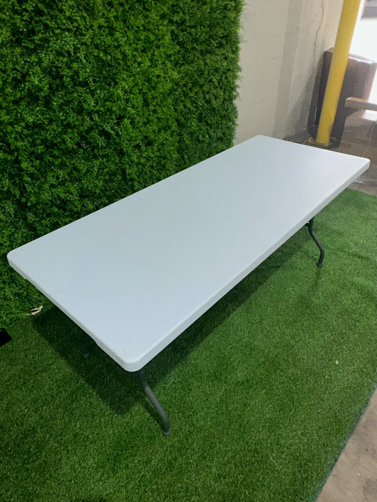 8ft Heavy - Duty Pro Plastic Folding Banquet Table - BounceWave Inflatable Sales