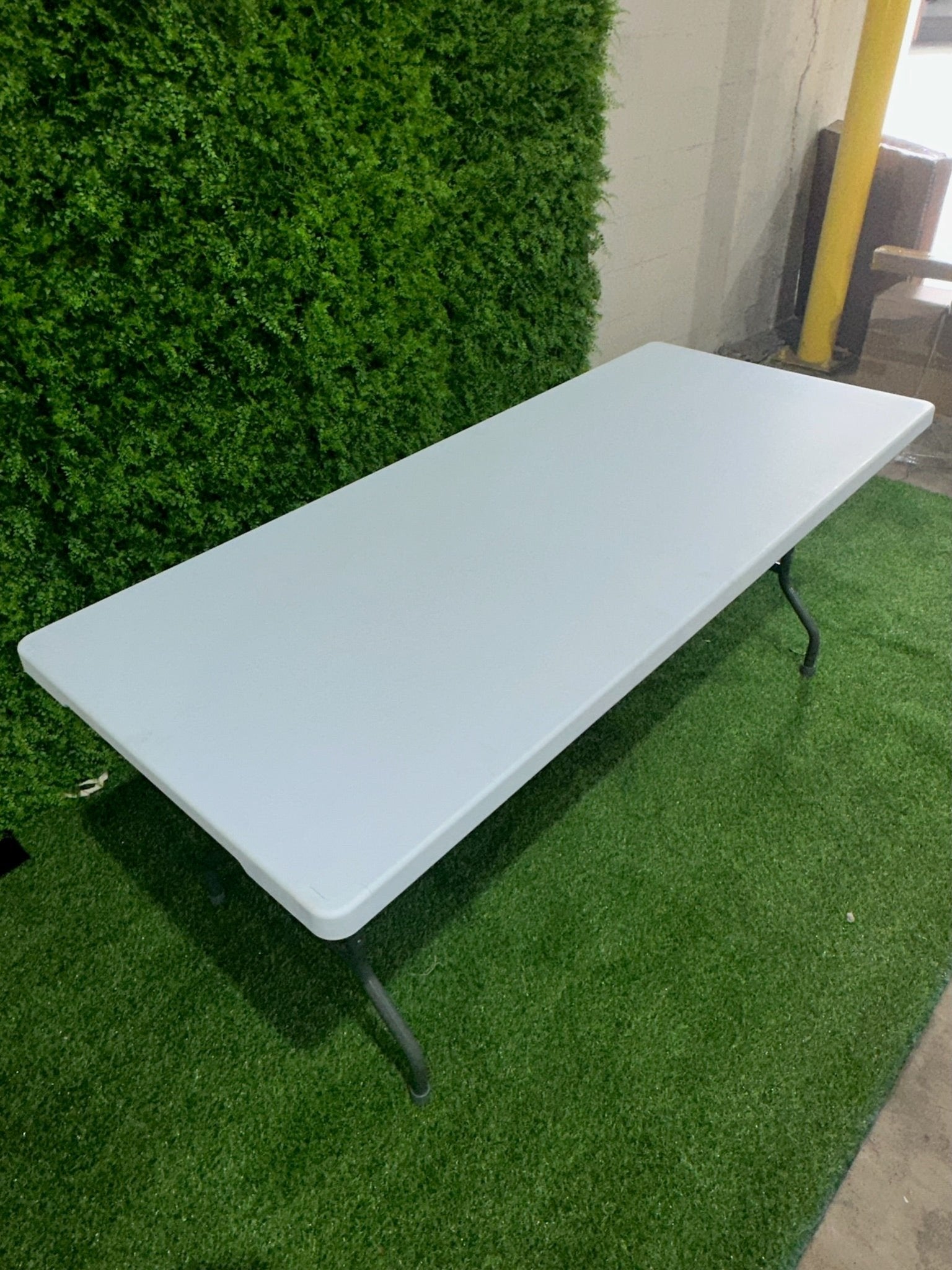 8ft Heavy - Duty Pro Plastic Folding Banquet Table - BounceWave Inflatable Sales