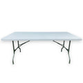 8ft Heavy-Duty Pro Plastic Folding Banquet Table