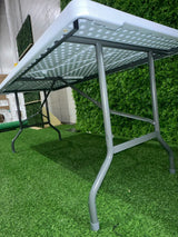 8ft Heavy - Duty Pro Plastic Folding Banquet Table - BounceWave Inflatable Sales