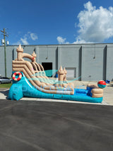 15ft Sandcastle Beach Dual Lane Water Slide – Center Climb