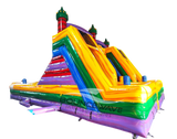 Euro Marble Double Dash Splash Inflatable Obstacle Course - Inflated Splash Pad