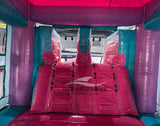 Glitter Unicorn Dual Lane Bounce House with Slide Combo (Wet/Dry)