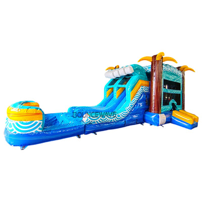 Akua Falls Dual Lane Commercial Inflatable Combo (Wet/Dry) - BounceWave Inflatable Sales