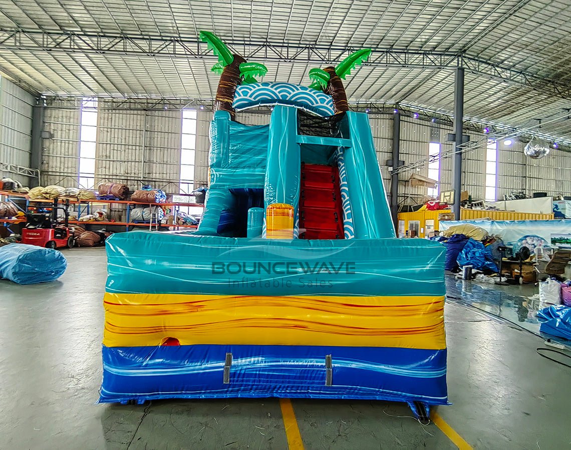 Akua Falls Single Dash Splash Inflatable Obstacle Course - BounceWave Inflatable Sales