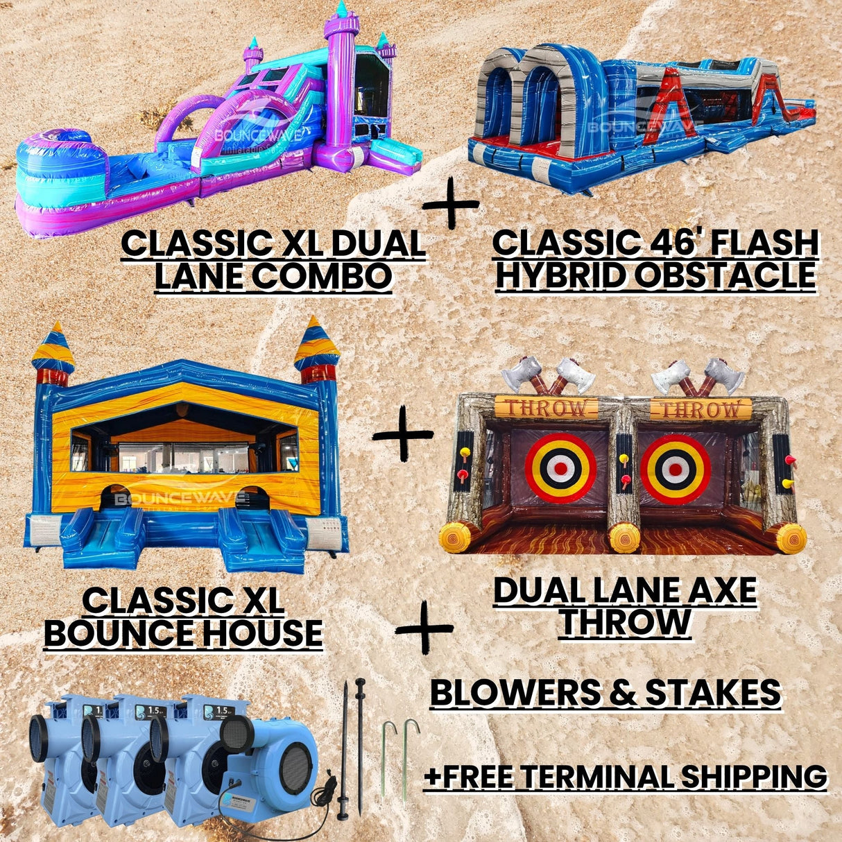All - Season Essentials Inflatable Package - BounceWave Inflatable Sales