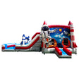 Astronaut Dual Lane Commercial Inflatable Combo (Wet/Dry) - BounceWave Inflatable Sales