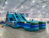 Bahama Blast Double Dash Splash Inflatable Obstacle Course - BounceWave Inflatable Sales
