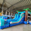 Bahama Blast Dual Lane Commercial Inflatable Combo (Wet/Dry) - BounceWave Inflatable Sales