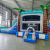 Bahama Blast Dual Lane Commercial Inflatable Combo (Wet/Dry) - BounceWave Inflatable Sales