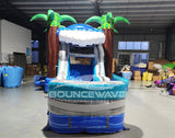 Bahama Wave Single Lane Bounce House with Slide Combo (Wet/Dry) - BounceWave Inflatable Sales