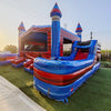 Baja Castle Epic Duo Commercial Inflatable Combo (Wet/Dry) - BounceWave Inflatable Sales