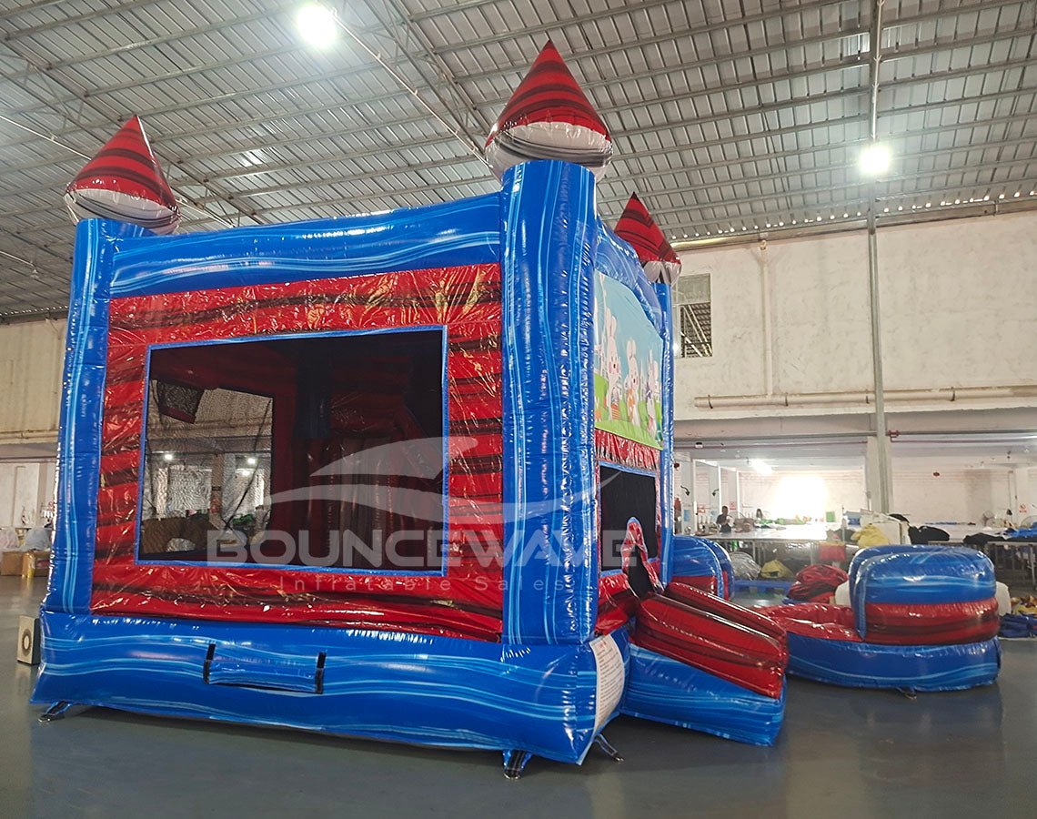 Baja Seasonal Sampler Commercial Right Side Inflatable Combo (Wet/Dry) - BounceWave Inflatable Sales