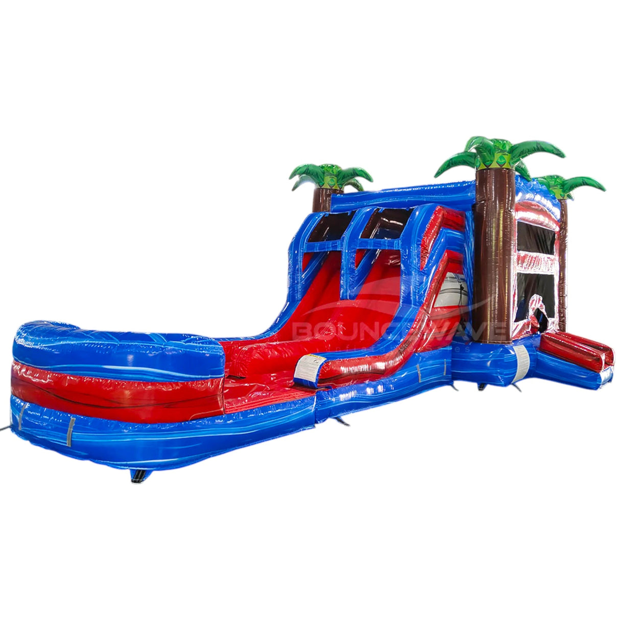 Baja Splash Dual Lane Bounce House with Slide Combo (Wet/Dry) - BounceWave Inflatable Sales