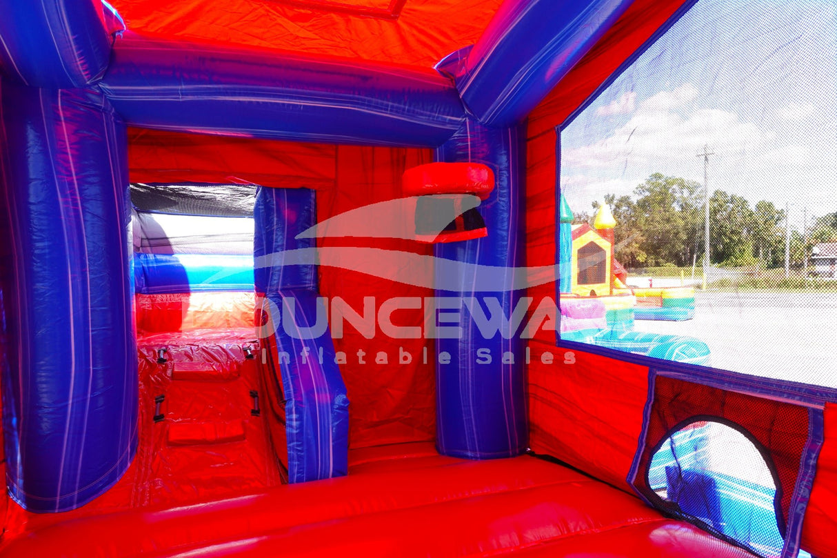 Baja Splash Econo Duo Bounce & Slide Combo (Wet/Dry) - BounceWave Inflatable Sales