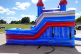 Baja Splash Econo Duo Bounce & Slide Combo (Wet/Dry) - BounceWave Inflatable Sales