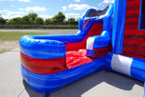 Baja Splash Econo Duo Bounce & Slide Combo (Wet/Dry) - BounceWave Inflatable Sales