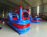 Baja Splash Econo Duo Bounce & Slide Combo (Wet/Dry) - BounceWave Inflatable Sales