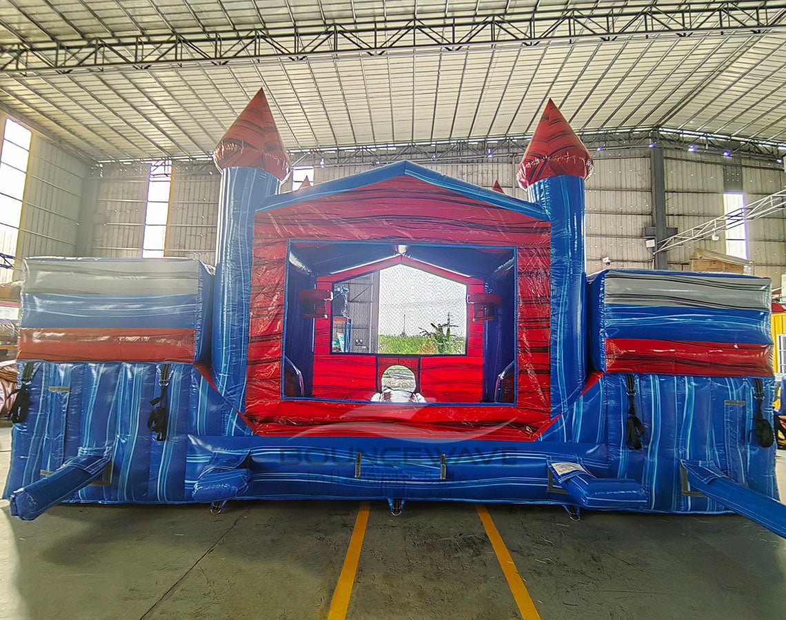 Baja Splash Econo Duo Bounce & Slide Combo (Wet/Dry) - BounceWave Inflatable Sales