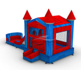 Baja Splash PowerPlay Dual Lane Bounce House with Slide Combo - BounceWave Inflatable Sales