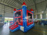 Baja Splash PowerPlay Dual Lane Bounce House with Slide Combo - BounceWave Inflatable Sales