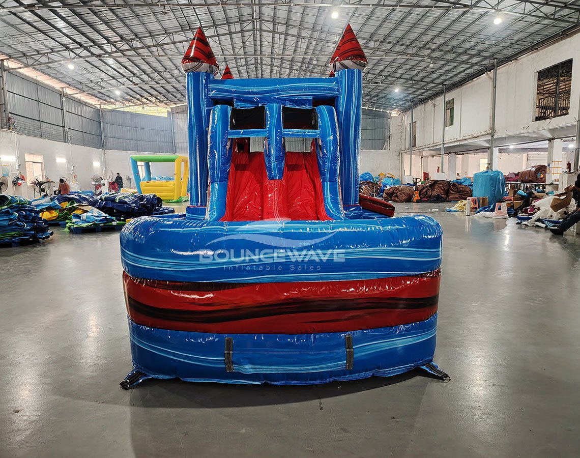 Baja Splash & Save Bounce House with Dual Lane Slide (Wet/Dry) - BounceWave Inflatable Sales